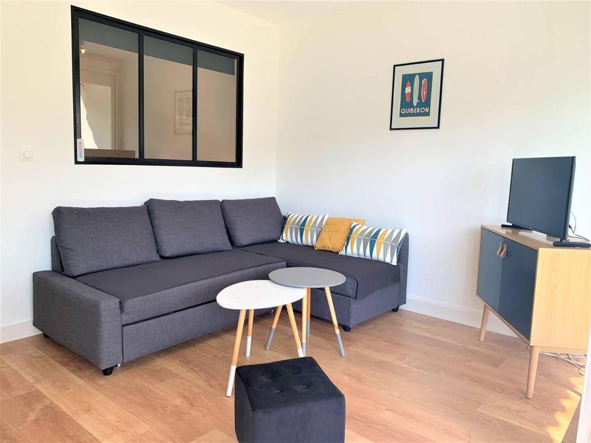 Quiberon, Appart 2 Pieces Renove, A 2 Pas De La Plage, Loggia Sud, Garage, Classe 2*, Pour 3 Pers. - Fr-1-478-182 Exteriör bild